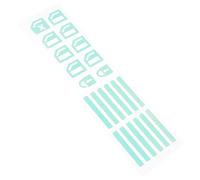 Operitacx Adesivi Luminosi per Pulsanti Auto in Pvc e Pet, Set 1 Pezzo, Alta Durata e Facile Installazione, Decorazione Interna per Interruttori e Pulsanti Dell'auto