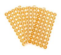 Operitacx Adesivi Numeri Rotondi 8 Fogli Autoadesivi per Catalogazione e Archiviazione Documenti in Contesto Lavorativo