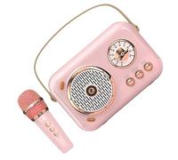 Operitacx Altoparlante Portatile Wireless Con Microfono Portatile Altoparlante Tavolo Retro Compatibile Con Dispositivi Elettronici Per Regalo