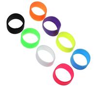 Operitacx Anelli Antiscivolo in Silicone per Racchette da Tennis e | Impugnature Sostituibili, Chiusura del Nastro Finale, Uso Sportivo e Allenamento in Palestra, per Attrezzi Colore Casuale