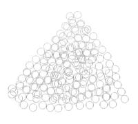 Operitacx Anelli Portachiavi in Metallo 10Mm Rotondi, 200 Pezzi per Accessori Borse e Zaini, per Progetti Fai da Te e Gestione Chiavi Quotidiana