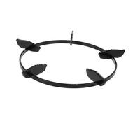 Operitacx Anello Bruciatore per Wok in Ferro Nero Resistente ad Alte Temperature, Supporto Robusto per Piano Cottura a Gas e Pentola Wok