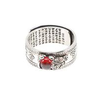 Operitacx Anello Comodo da Indossare in Rame Regolabile con Motivo di Creatura Mitica e Nuvole di Buona Fortuna Accessorio Vintage per Uomo e Donna per Feste e Raduni