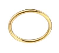 Operitacx Anello per Piercing al Naso in Acciaio Titanio Oro, Forma Tonda Elevata Durezza e Design Semplice per Feste e Performance di Danza