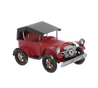 Operitacx Auto in Ferro Vintage Rosso Stile retrò e Rustico Decorazione Nostalgica per Collezionisti di Auto Classiche Esposizione su Mensola Ufficio e Temi