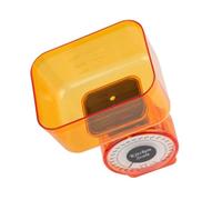 Operitacx Bilancia meccanica da cucina in plastica 1 kg, stabile e portatile, per la preparazione dei cibi in casa, arancia Colore Casuale