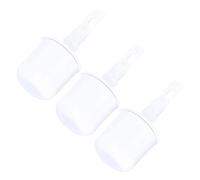 Operitacx Blind Rolling Ball Hook Cane Tip, Replacement Cane Tips for Blind Walking, Rubber, 3 Pieces, White, for Mobility Support