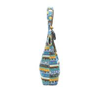 Operitacx Borsa Donna Floreale in Cotone Manico e Chiusura Zip | Tessuto Leggero, Portatile per Pranzo e Piccoli Oggetti, per Studenti, Picnic, Campeggio e Spesa