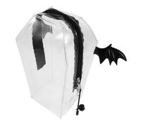 Operitacx Borsa Leggera e Facile da Trasportare in Pvc Trasparente a Forma di Sarcofago per Halloween Superficie e Design per Eventi All'aperto e Viaggi