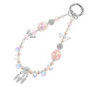 Operitacx Bracciale per Cristallo Farfalla Lanyard Decorativo per Cellulari e Accessori Elegante per Donne e Borse Facile Installazione