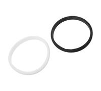 Operitacx Braccialetti in Silicone 2 Pezzi Nero e Bianco Elastici e Facili da Pulire per Sportivi Uomini e Donne per Ciclismo e Attività Sportive