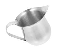 Operitacx Brocca Compatta e Portatile per Acciaio Inossidabile Schiumare Latte 240ml Beccuccio di Precisione Design Moderno per Bar Professionali e Uso On-the-go