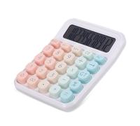 Operitacx Calcolatrice da Scrivania Portatile Piccola e Leggera Funzione Base Multifunzione Design Gradiente Resistente e Facile da Usare per Scuola e Ufficio