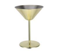 Operitacx Calice da Cocktail in Acciaio Inossidabile Color Oro Design Creativo e Struttura Stabile, Bicchiere Martini Resistente per Eventi Formali e Raduni Informali