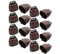 Operitacx Campanelli Rustici in Metallo 16 Pezzi 35mm, Campanacci Antichi per Collari Animali Domestici, Campane da Esterno Leggere e Resistenti per Passeggiate e Decorazioni