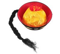 Operitacx Cappello Tradizionale Cinese in Feltro Treccia, Leggero e Facile da Conservare, per Cosplay e Spettacoli di Opera Orientale Antica