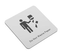 Operitacx Carta per Bagni Pubblici Unisex per Uffici e Istituzioni Design e Resistente Facile Installazione con Adesivo per Ed Esterni