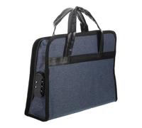 Operitacx Cartella Portadocumenti Oxford Portatile con Lucchetto a Combinazione, Valigetta Piccola per Laptop con Maniglia, Organizer per Documenti da Viaggio e Riunioni Aziendali