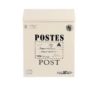 Operitacx Cassetta Postale da Parete in Lamiera di Ferro Stile Vintage Serratura, Versatile e Pratica per Decorazione Giardino e Casa