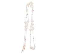 Operitacx Catena per Occhiali in Rame Perle Cordino per Occhiali da Donna Rosa Oro Decorazione Elegante per Mascherine Accessorio Moda per Insegnanti e Personale Sanitario