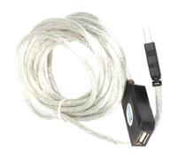 Operitacx Cavo Prolunga USB 2.0 5m Plastico a Maschio a Femmina | Estensione Repeater, Plug And Play, Sposta la Porta, per Hub e Dispositivi Porta USB