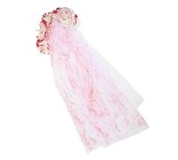 Operitacx Cerchietto Halloween Rete Effetto Sangue Realistico, Accessorio Versatile e Confortevole per Festa dei Morti e Travestimento da Sposa Fantasma