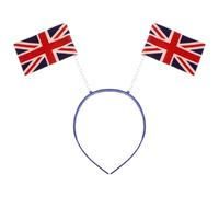 Operitacx Cerchietto per Chioma Bandiera Union Jack 3d Effetto, Accessorio Comodo per Donne e Ragazze per Feste e Celebrazioni