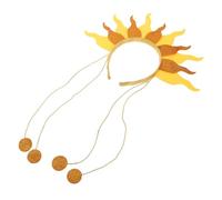 Operitacx Cerchietto per Chioma di Fuoco con Fiamme Lampeggianti, Accessorio Leggero Non Tessuto e Plastica, Design Unico per Feste a Tema e Riunioni di Famiglia
