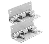 Operitacx Cerniere per Mobili in Acciaio Inox 2 Pezzi Chiusura Nascosta, Cerniere Pivotanti Staccabili per Porte Armadio Cucina e Bagno, Supporto Carichi Pesanti e Funzionamento