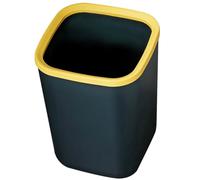 Operitacx Cestino per Rifiuti Quadrato da 10l con Anello di Pressione, Contenitore Plastica Resistente per Bagno, Cucina e Ufficio, per Spazi Piccoli e Angoli Nascosti