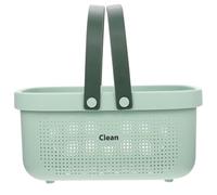 Operitacx Cestino Portaoggetti Manici Grande Capacità, Contenitore per Doccia in Plastica Resistente, Organizer Bagno Versatile per Cosmetici e Articoli da Toeletta