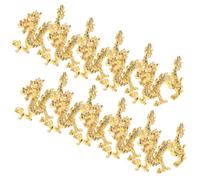 Operitacx Ciondoli a Forma di Drago per Lavori Fai da Te, 10 Pezzi di Amuleti Decorativi in Metallo Stile Antico, Accessori per Forcine e Bastoncini per Chioma per Creazioni Artigianali