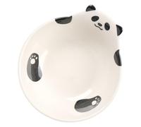 Operitacx Ciotola Ceramica a Forma di Gatto Beige, Elegante e Versatile | Bordi Resistenti AI Graffi e Agli Urti, per Frutta, Insalata, Dessert e Uso Quotidiano in Cucina Stile Casuale