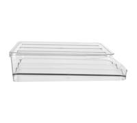 Operitacx Contenitore con Coperchio, Capacità 18 Uova Trasparente per Organizzazione Versatile in Plastica Design Impilabile e Strato Unico per Uova in Cucina