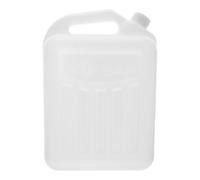 Operitacx Contenitore in Plastica Bianco da 5l per Olio e Succo, con Manico e Bocca Larga, Contenitore Alimentare per Piccoli Negozi e Garage, Materiale Pe di Qualità Alimentare