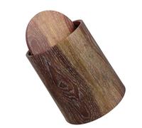 Operitacx Contenitore per Rifiuti Coperchio Oscillante Effetto Legno 15L in Plastica per Cucina e Ufficio Design Compatto Facile da Pulire e Odore Contenuto