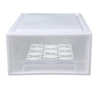 Operitacx Contenitore Plastica Bianco a Cassetto Grande Capacità per Vestiti e Cravatte, Organizer Comodo per Mantenere lo Spazio Abitativo Ordinato Stili multipli