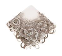 Operitacx Copertura Antipolvere per Televisore a Schermo Piatto da Parete in Pizzo Europeo, Protezione per Monitor Tv Interno 31,5x31,5 Pollici, Design Curvo, per Soggiorno Vintage