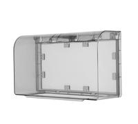 Operitacx Copertura Impermeabile Per Presa Doppia Adesiva 8.0X4.8X3.0 Pollici Scatola Protettiva Ispessita Per Interruttori a Muro Protezione Sicura Per Cucina Bagno E Ambienti Domestici