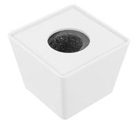 Operitacx Copri Microfono Logo Box Cubo Accessorio Microfono in Plastica e Schiuma Bianco Conferenze Stampa e Riunioni Aziendali