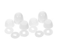 Operitacx Copribulloni per Wc in Abs Set 2 Tappi Decorativi per Bulloni del Water Facile Installazione Design Robusto Adatto per Bagni Moderni