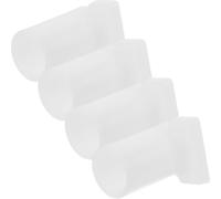 Operitacx Copricanne per Zanzariera in Plastica Bianco 4 Pezzi, Accessori Leggeri e Facili da Installare per Letto e Rete