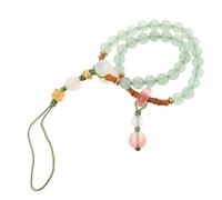 Operitacx Cordino Per Cellulare Perline Di Pietre Preziose Cinturino Da Polso Corto Fascino Tradizionale Per Abbigliamento Quotidiano Resistente