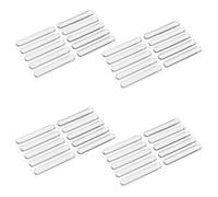 Operitacx Cuscinetti Paraurti in Silicone Trasparenti Autoadesivi per Mobili 40 Pezzi 63x10x2 Mm Strisce Ammortizzanti per Ante e Cassetti Cucina e Armadio, Protezione Silenziosa