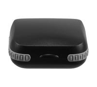 Operitacx Custodia Antiurto per Apparecchi Acustici Nera Rivestimento Ammortizzante, Supporto Compatto Portatile per Dispositivi di Ascolto, Organizer Tascabile per Viaggi e Uso Quotidiano