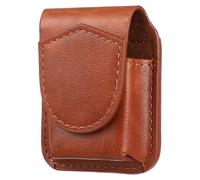 Operitacx Custodia per in pelle, con coperchio ribaltabile, rustico, con fibbia in metallo, tasca per per uomini, 2. 9 x 2. 3 x 1