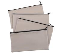 Operitacx Custodia per Microfono 28x15, 5 Cm in Pelle Pu 4 Pezzi Zip | Antipolvere e Antigraffio, Accesso Rapido, per Modelli Cablati e Voci, Uso in Riunioni e Concerti
