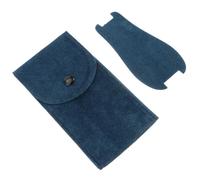 Operitacx Custodia per Orologio da Viaggio 1 Pezzo in Flanella Chiusura | Tasca Portatile Cuscinetto Interno, Adatta a Orologio e Orologio Intelligente, Colore Blu, Formato Compatto