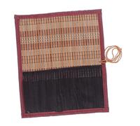 Operitacx Custodia per Pennelli in Bambù e Tela Pennelli Calligrafia Capacità Protezione Punte e Manici Organizer Durevole per Pittura e Scrittura