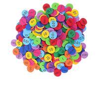 Operitacx Dischi per Apprendimento della Matematica di Valore Posizionale Superficie Liscia in Eva Colorati 300 Pezzi Gioco Educativo e Riconoscimento Colori per Ragazzo Ragazza